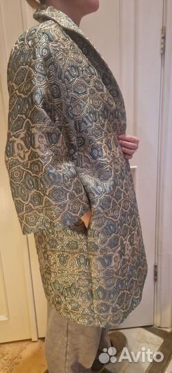 Marina Rinaldi лёгкое парчовое пальто