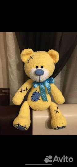 Вязаный мишка тедди