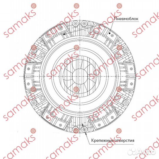 Пневматический тормоз DBK 250