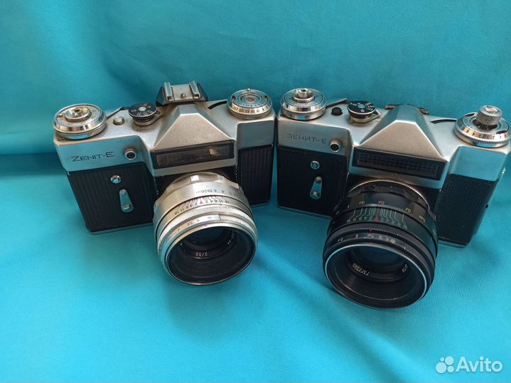 Плёночный фотоаппарат Зенит Е разных годов