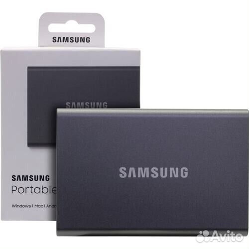 Samsung Portable SSD USB 3.2 T7 2тб Grey MU-PC2T0T