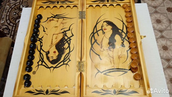 Нарды ручной работы бу