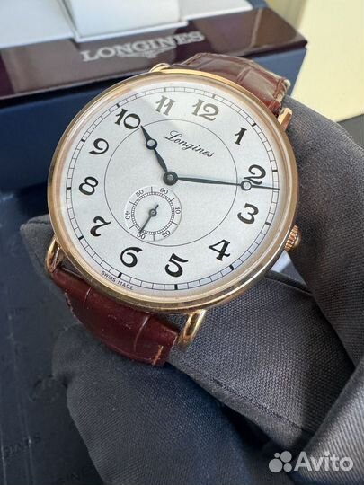 Золотые часы Longines Heritage Classic 39мм 18к