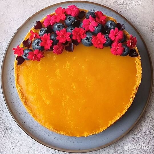 Чизкейк Манго-лайм-кокос без сахара