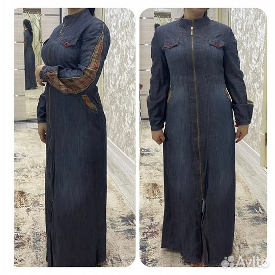 Джинсовый халат