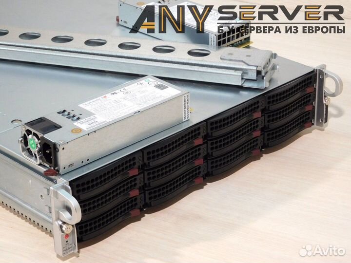 Сервер Supermicro 6028U 2x E5-2699v3 128Gb 12LFF