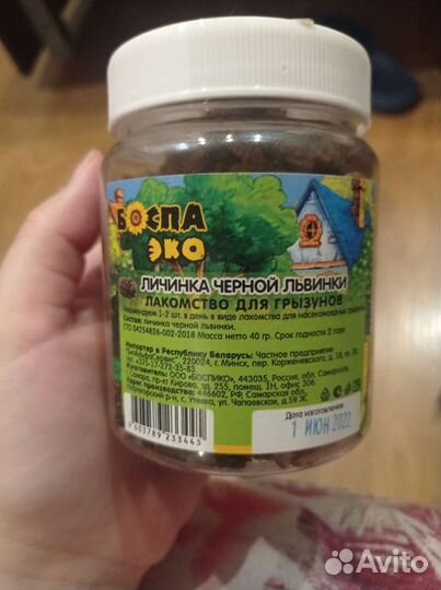 Личинки для крыс и других грызунов