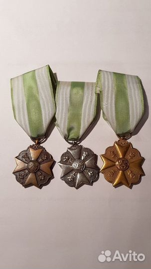 Бельгия. Лот из 3-х медалей за гражданские заслуги