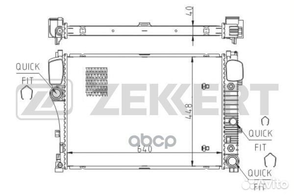 Радиатор охл. дв. MB S-Class (216 221) 05- mk