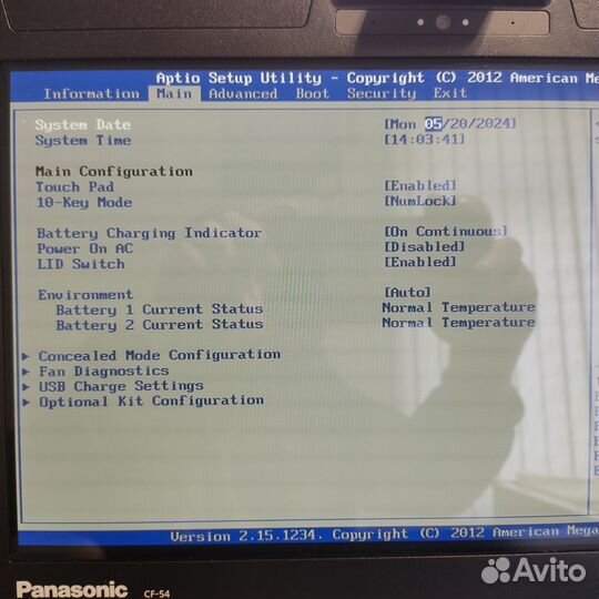 Ноутбук Panasonic CF-54 mk1
