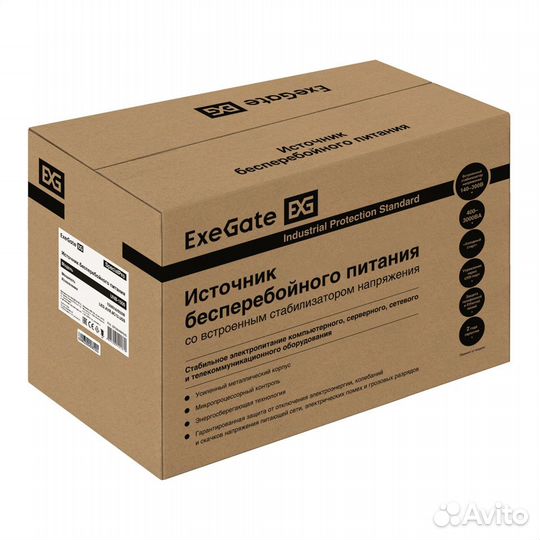 Ибп ExeGate SpecialPro UNB-1500.LED.AVR.8C13.USB 1