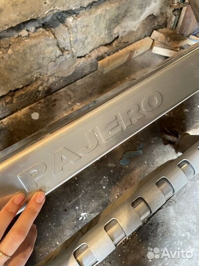 Кенгурятник на mitsubishi pajero 3