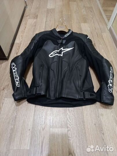 Мотокуртка alpinestars кожаная мужская