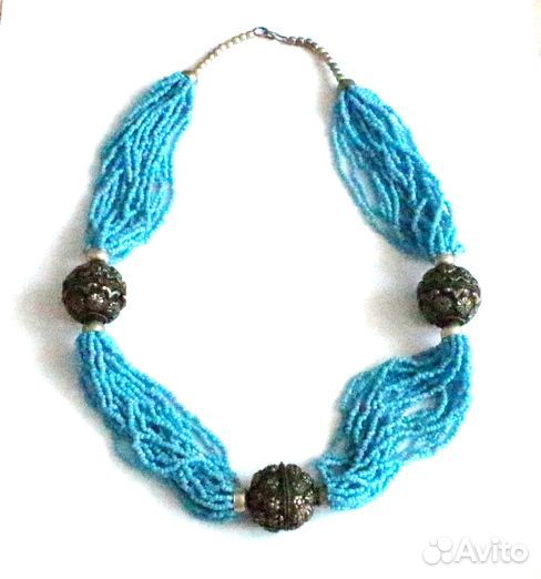 Винтажное колье Винтажные бусы Испания