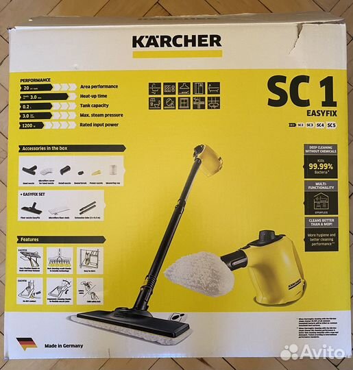 Пароочиститель karcher sc 1 easyfix