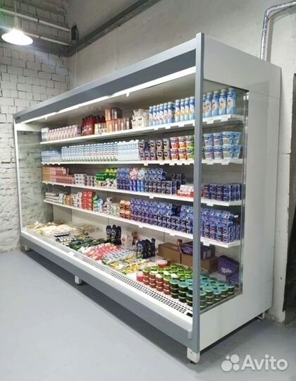 Холодильная горка Витрина холодильник. бу 4 м