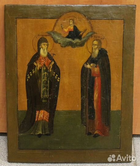 Икона Митрофан Воронежский и Сергий Радонежский