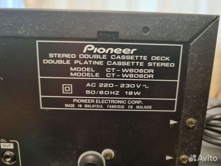 Кассетная дека pioneer