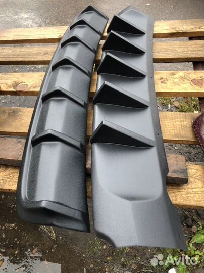 Диффузор на задний бампер priora