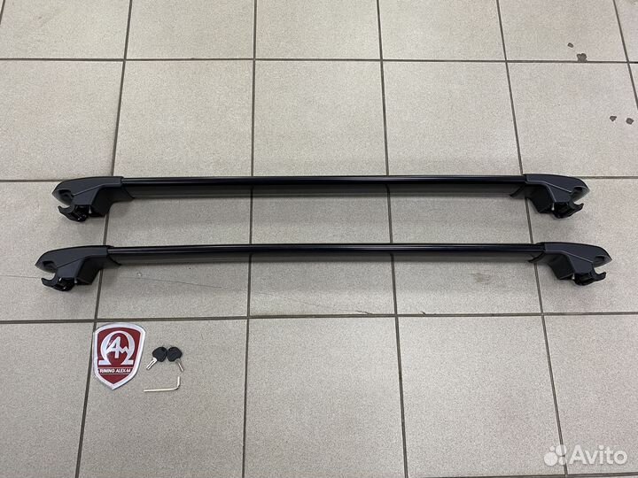 Поперечины черные штатные Toyota Prado 150