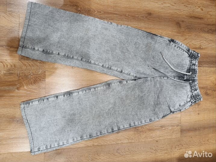Джинсы широкие для девочки 146