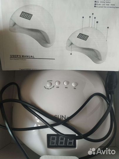 Профессиональная уф лампа для ногтей uv/led 48w