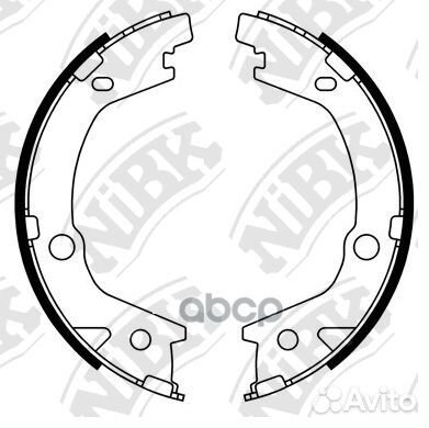 Колодки стоян.тормоза hyundai NF V 05-10 FN1100