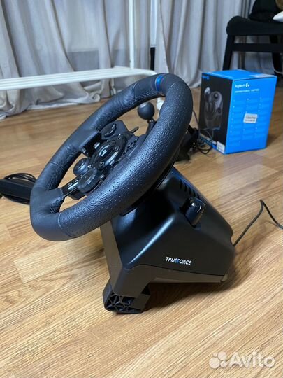 Игровой руль logitech g923 +кпп