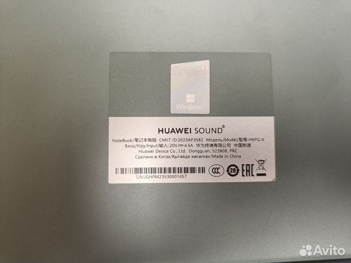 Ноутбук Huawei hkfg-g; I7-13700H, Iris(R) Xe Graph