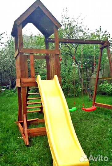Детская деревянная площадка