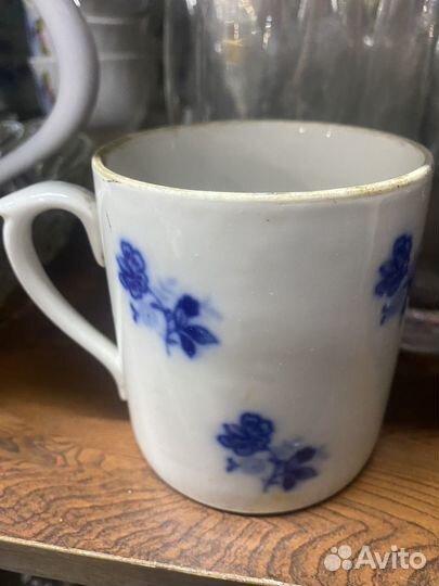 Кружка бокал старая фарфор