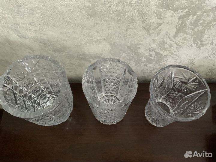 Вазы хрустальные