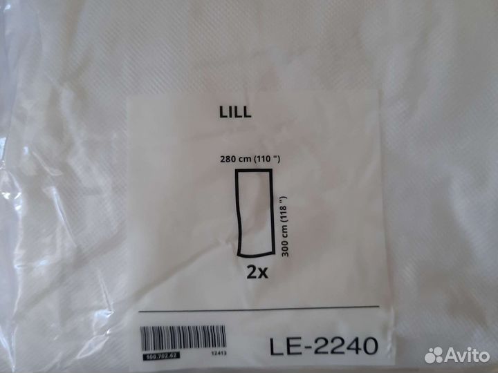 Тюль Шторы гардины IKEA Lill Лиль 4 упаковки