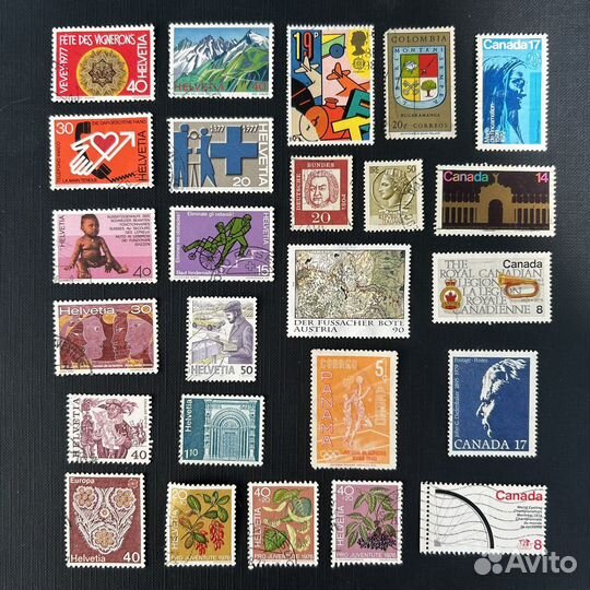 Марки прошлого века флора и фауна