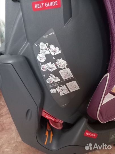 Автокресло carmate swing moon 9-25 кг