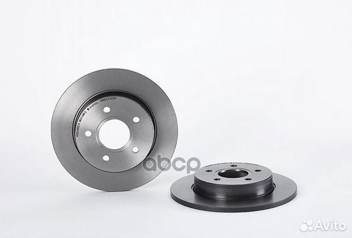 Диск тормозной задний ford focus 2 brembo 08.A0