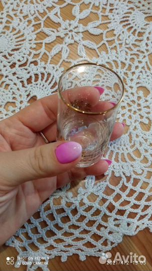 Стопки из тонкого стекла