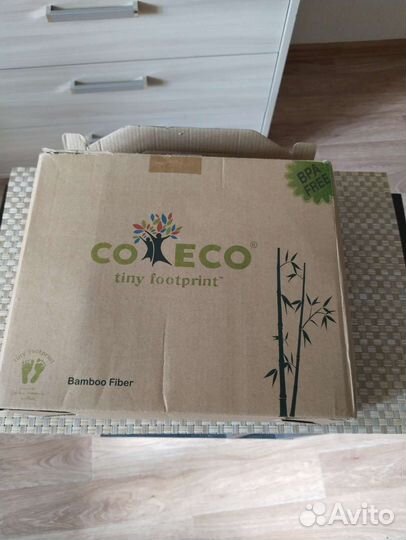 Набор посуды из бамбука детский