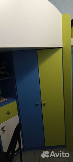 Кровать-чердак. Уголок школьника