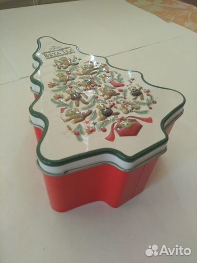 Коробка металлическая ёлочка