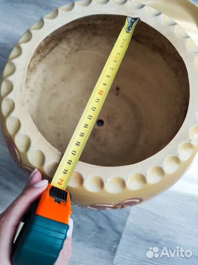 Цветочный Горшок керамический напольный