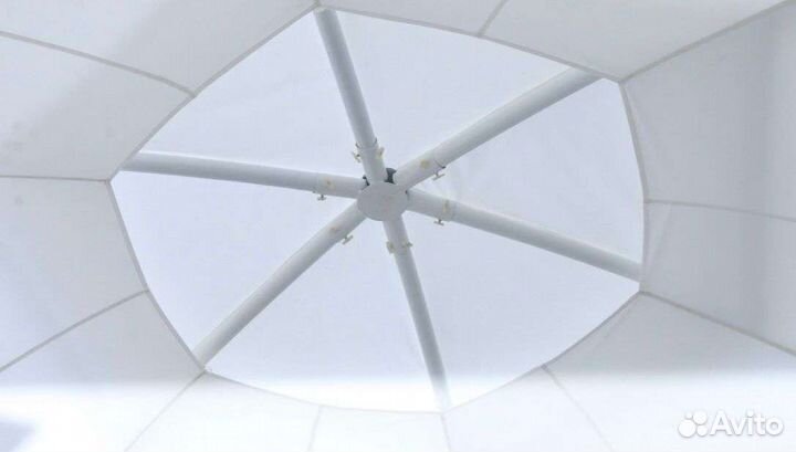 Беседка каркасная, d: 6м