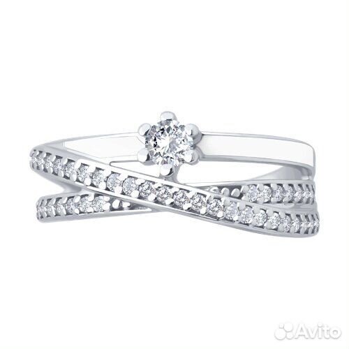 Кольцо sokolov из серебра, 94014470, р.18,5