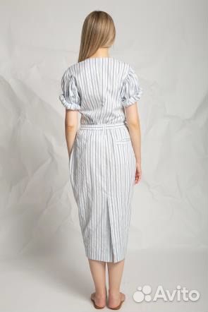 Блуза из хлопка в полоску