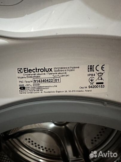 Стиральная машина Electrolux EW6S4R06W