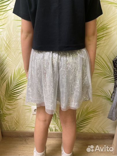 Юбка с пайетками