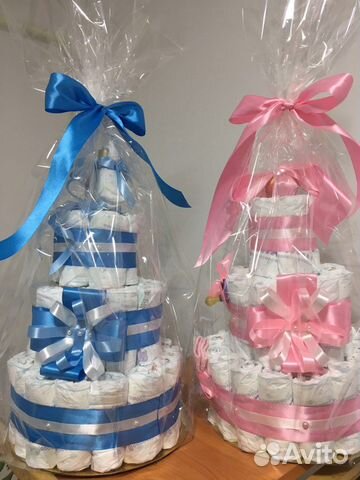 Торт из памперсов, подгузников