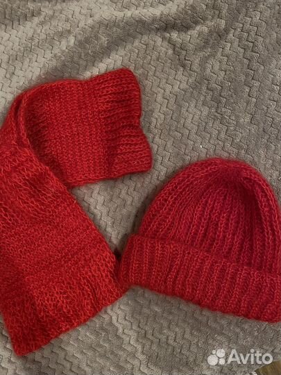 Комплект шапка, шарф