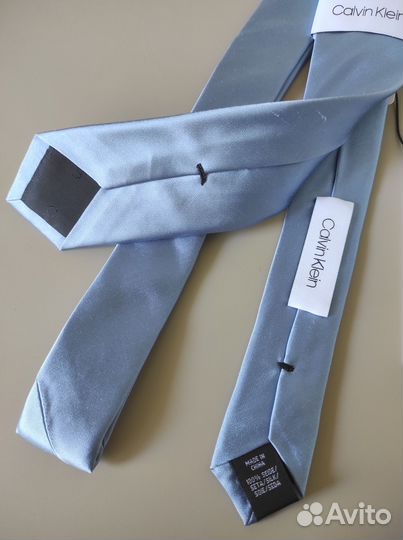 Галстук шелковый голубой Calvin Klein новый