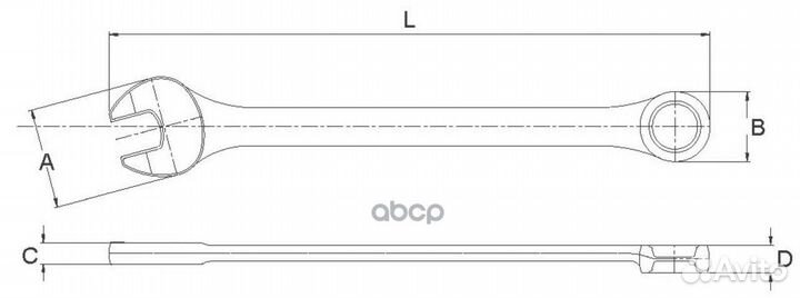Ключ комбинированный 19мм awt-ers19 Licota